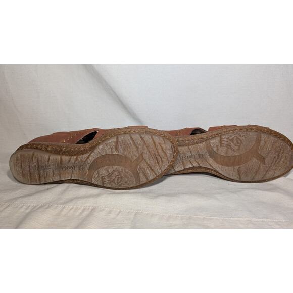 Born Womens Nea Red Ridge Nubuck Sandals Sz 8 39 Clay Boho Artisanal Gladiator - Picture 7 of 8